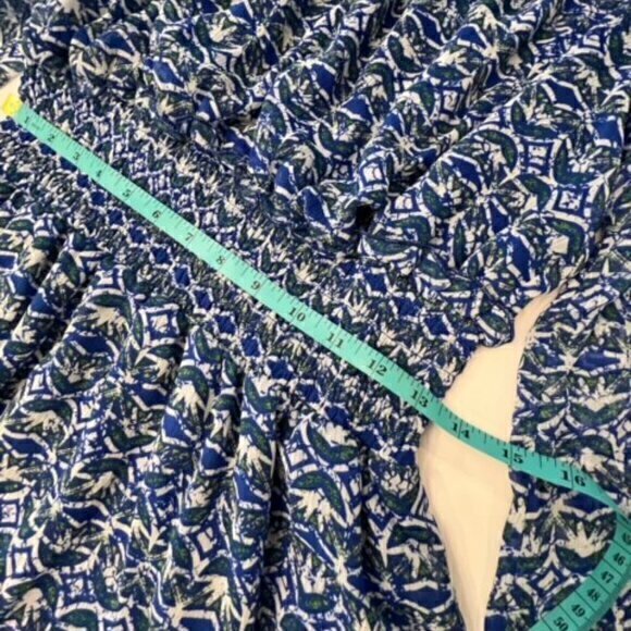 Zara Floral Dress Mini Long Sleeve A-Line Fit & Flare Smocked Waist Light Small - Picture 11 of 14